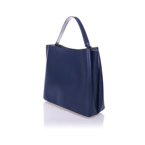Borsa in pelle blu scuro Dona - Giulia Massari-image-2