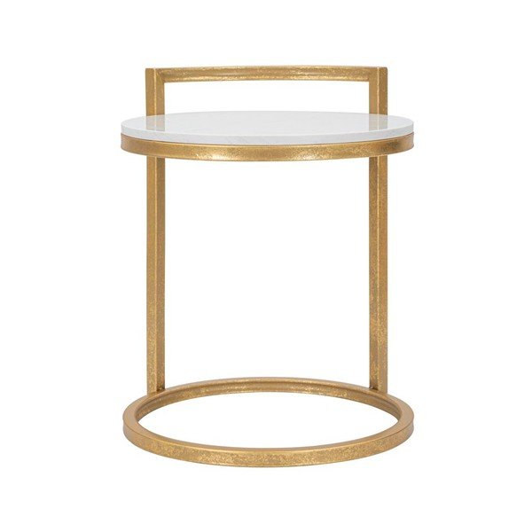 Tavolino rotondo con piano in marmo ø 40,5 cm Round Marble – Mauro Ferretti-image-3