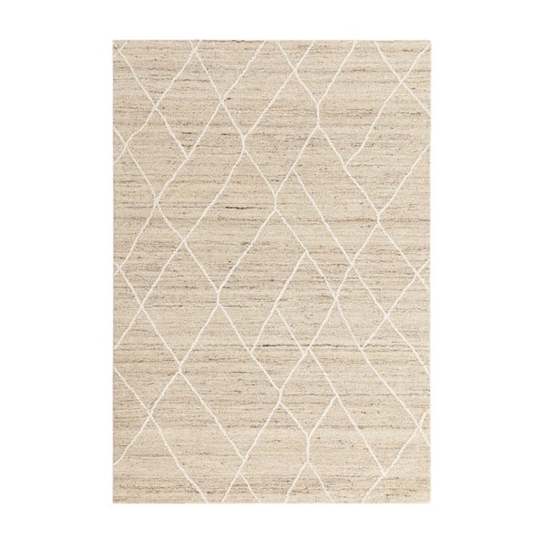 Tappeto in lana colore naturale 120x170 cm Noah - Asiatic Carpets