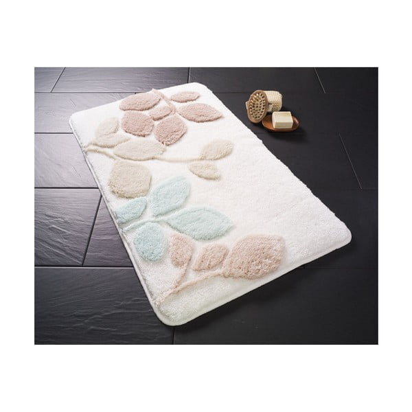 Bílá koupelnová předložka Confetti Bathmats Babilon, 60 x 100 cm