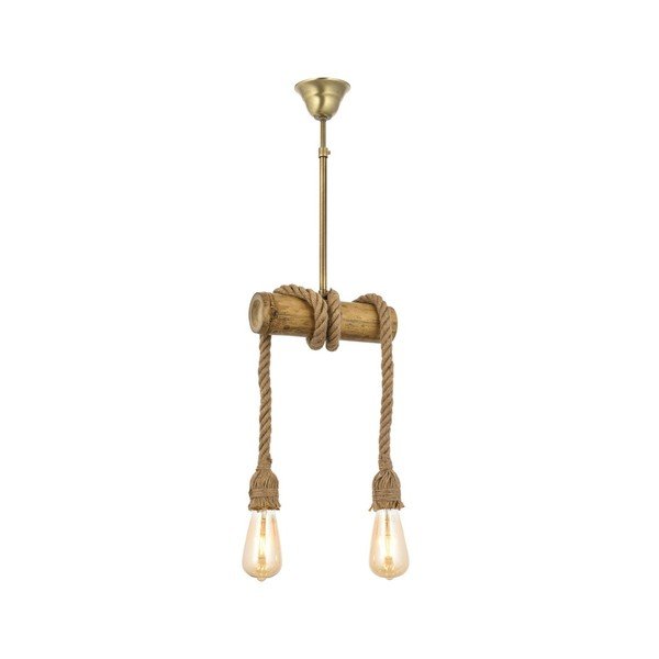 Lampada a sospensione in legno di bambù Bambu - Opviq lights
