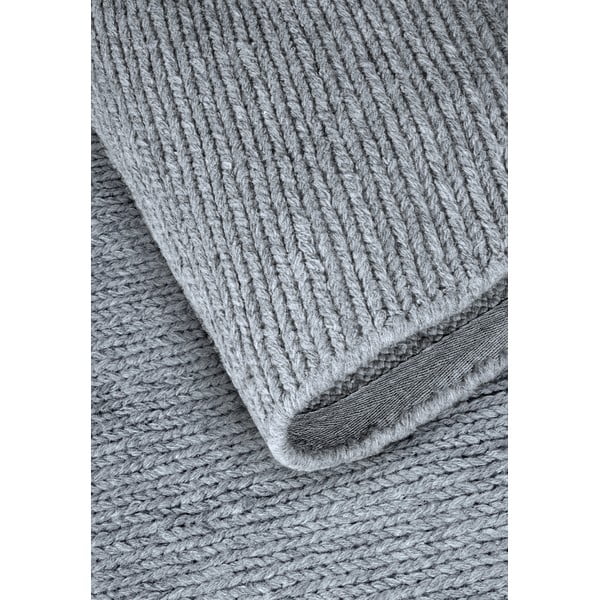 Tappeto rotondo grigio in lana tessuto a mano ø 160 cm Francois - Villeroy&Boch-image-3