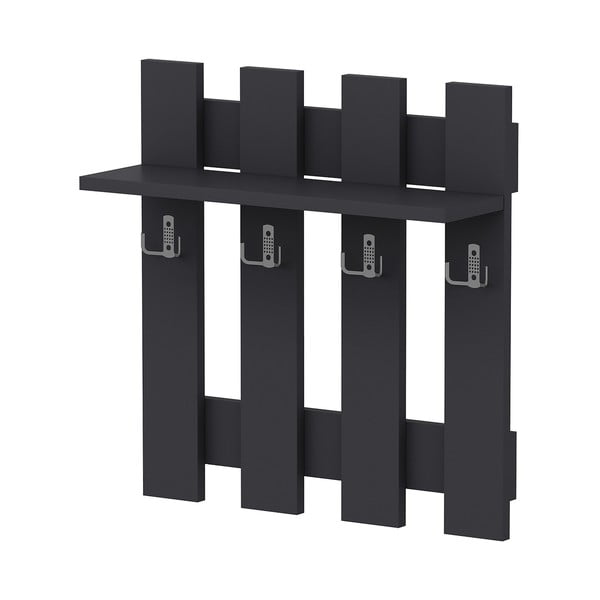 Appendiabiti da parete nero Utica - Kalune Design-image-2