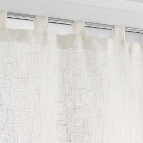 Tende crema in set da 2 60x90 cm Haltona - douceur d'intérieur-image-1