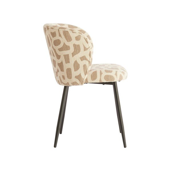 Sedia da pranzo beige/grigio tortora imbottito Elyna – Light & Living-image-2