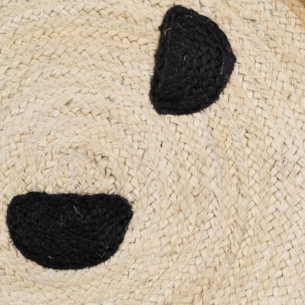 Tappeto per bambini di colore naturale in iuta ø100 cm Chiquillo – Ixia-image-2