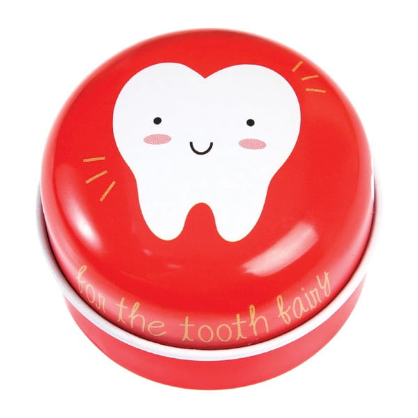 Scatola di latta rossa Tooth Fairy - Rex London