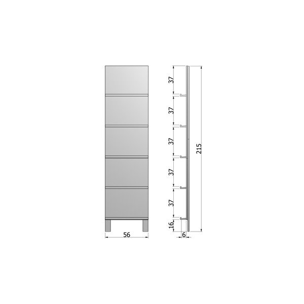 Scaffale in legno bianco - vtwonen-image-1
