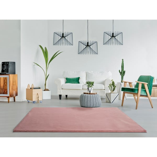 Tappeto rosa , 160 x 230 cm Fox Liso - Universal-image-1
