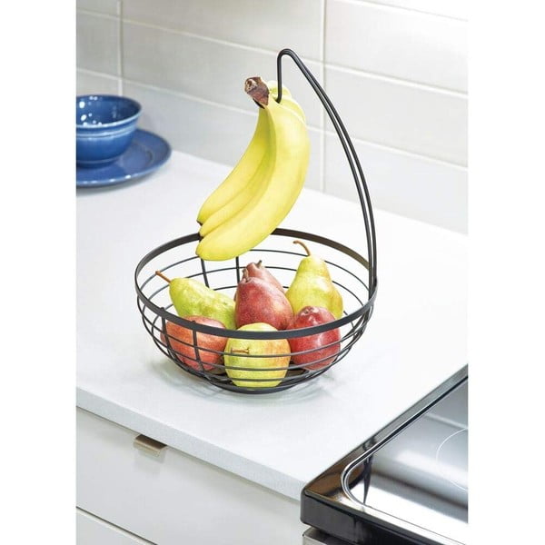 Cesto di frutta nero con gancio , ø 27,31 cm Austin - iDesign-image-3