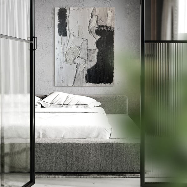 Quadro con elementi dipinti a mano 70x100 cm Touch – Styler-image-2