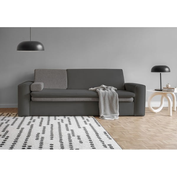 Divano in grigio scuro allungabile 237 cm Wilson – Miuform-image-1