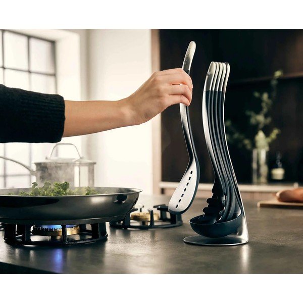 Set di 5 utensili da cucina con supporto Nest - Joseph Joseph-image-1
