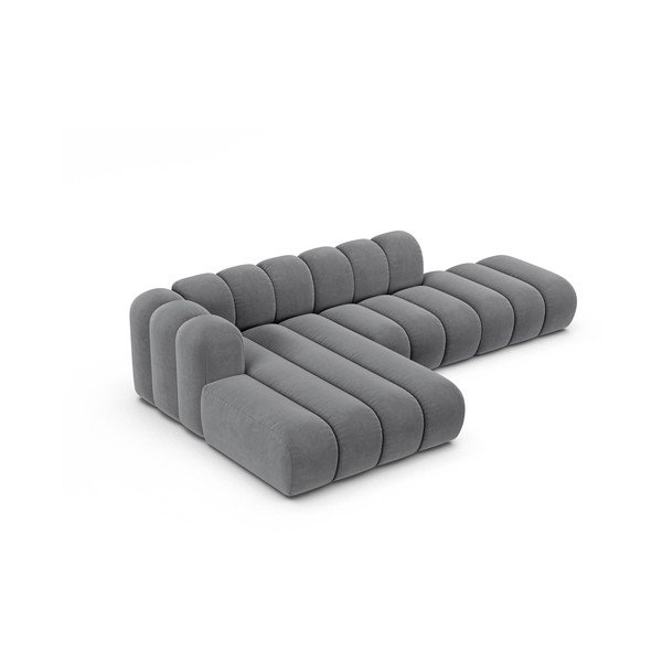 Divano angolare grigio chiaro ad angolo sinistro Lupine - Micadoni Home-image-2