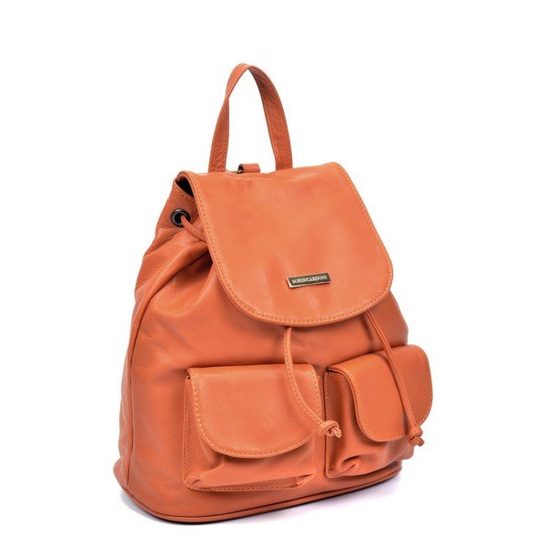 Zaino in pelle marrone cognac Cleo - Sofia Cardoni-image-2