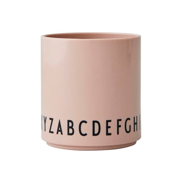 Tazza per bambini rosa Eat & Learn - Design Letters