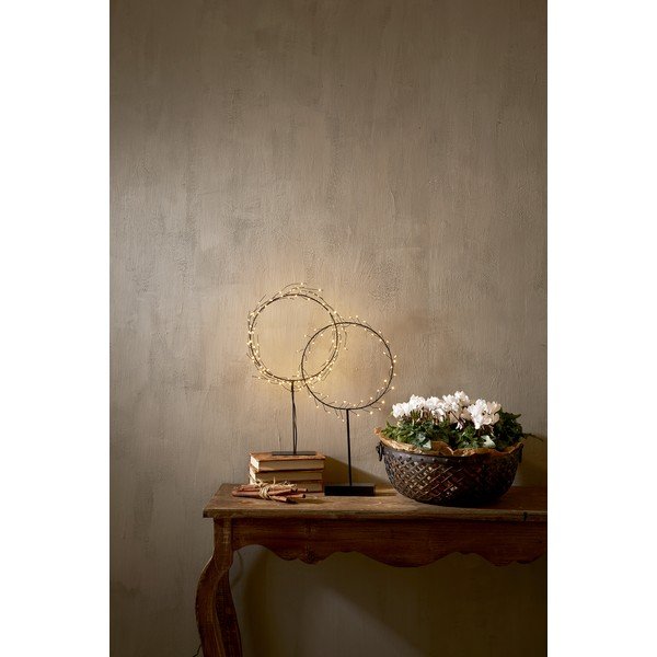 Decorazione luminosa nera con motivo natalizio ø 24 cm Nike - Star Trading-image-3