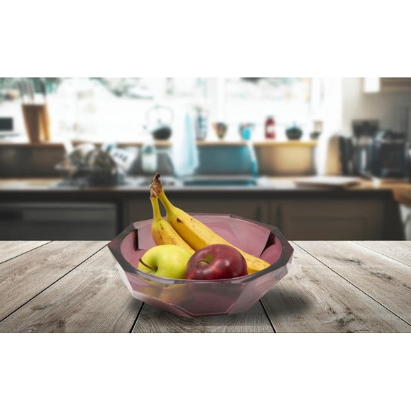 Ciotola in vetro riciclato rosa Pietra, ø 25 cm - Mauro Ferretti-image-1