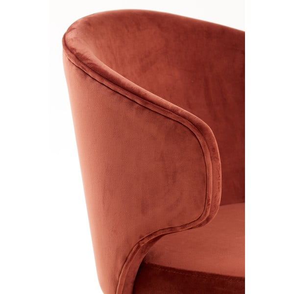 Set di sedie da pranzo rosso chiaro in imbottito 2 pz Kosaka – Light & Living-image-2