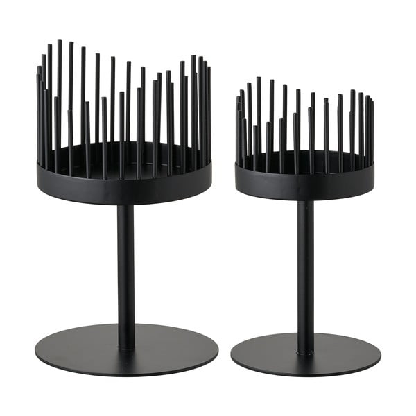 Portacandele in set in metallo 2 pz Amara – House Nordic-image-4