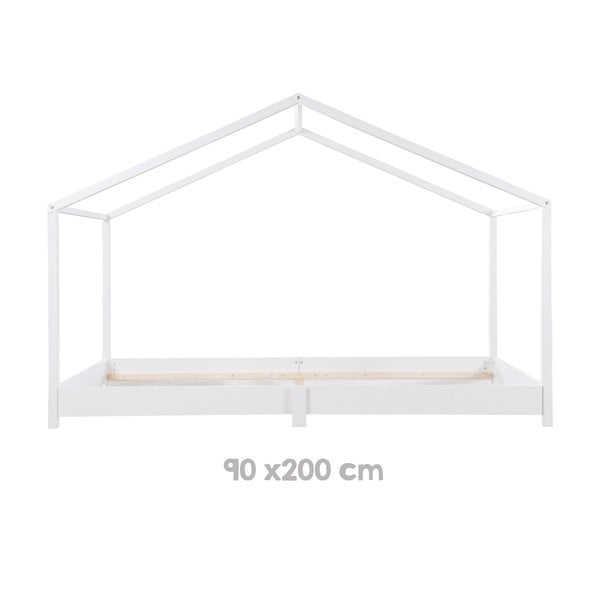 Letto bianco per bambini 90x200 cm Montessori - Roba-image-3