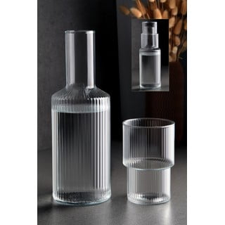 Set caraffa in vetro 1 l con bicchiere - Hermia