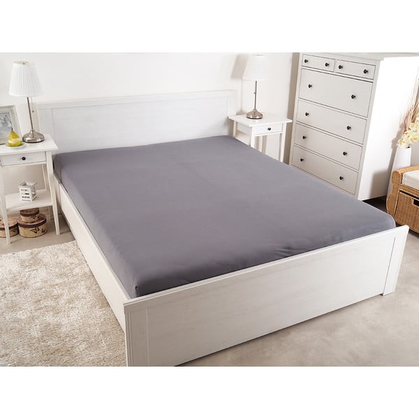 Lenzuolo elasticizzato grigio scuro 180x200 cm - B.E.S.-image-2