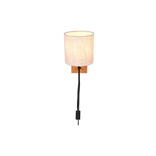 Lampada da parete in colore beige-naturale ø 18 cm Nilam - Trio-image-2