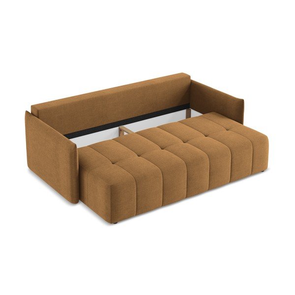 Divano color terracotta allungabile/con contenitore 225 cm Moku – Makamii-image-4