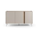 Cassettiera effetto rovere in colore crema-naturale 150x82,5x40,5 cm Lucile - Marckeric