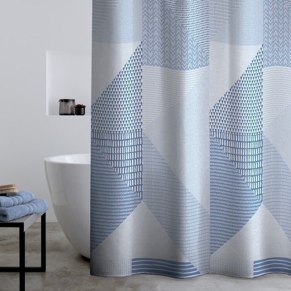Tenda per doccia 180x180 cm Larsson Geo – Catherine Lansfield-image-1