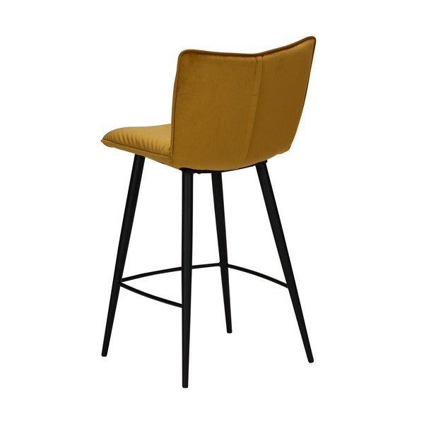 Sgabello da bar in velluto giallo, altezza 93 cm Join - DAN-FORM Denmark-image-2
