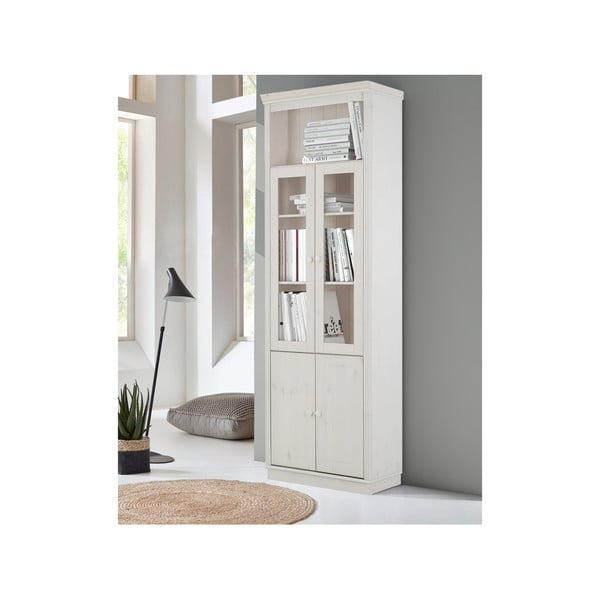 Vetrina in legno di pino bianco 74x223 cm Anita - Støraa-image-3