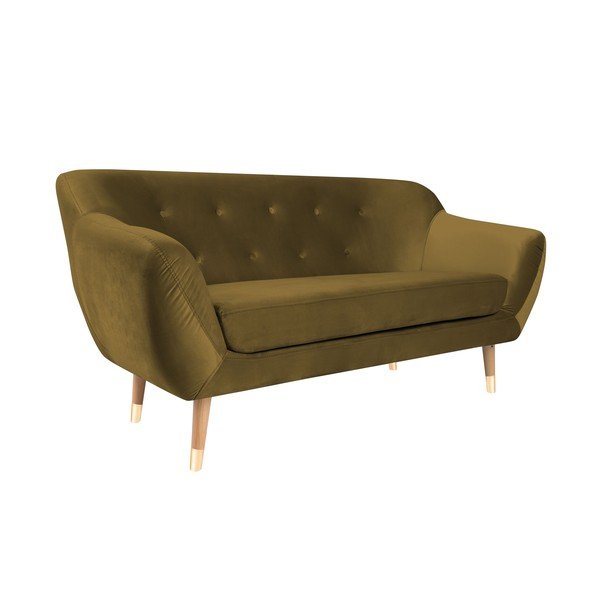 Divano a due posti in oro Amelie - Mazzini Sofas-image-4