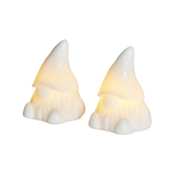 Decorazioni luminose in set bianche con alimentazione a batteria 2 pz Coco – Sirius
