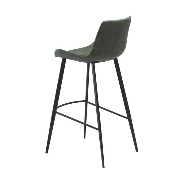 Sedia da bar in similpelle verde DAN-FORM Danimarca Hype, altezza 103 cm - DAN-FORM Denmark-image-1