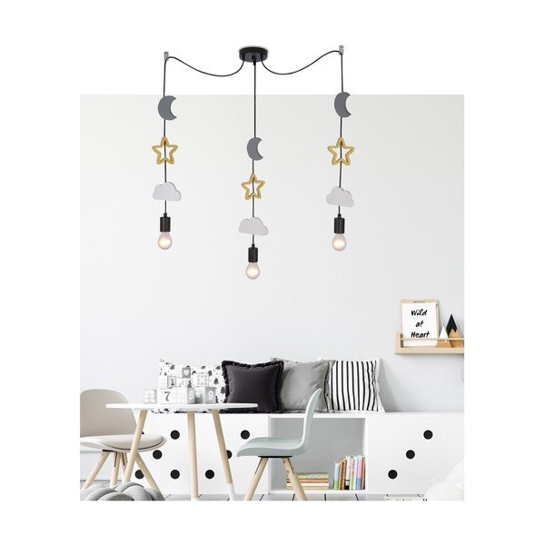 Apparecchio a sospensione bianco-blu Trio - Candellux Lighting-image-1