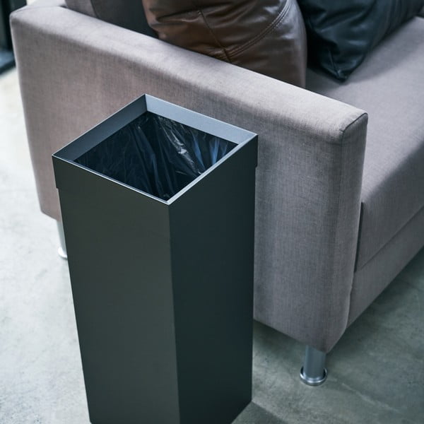 Bidone nero in metallo 27 L Tall - YAMAZAKI-image-4