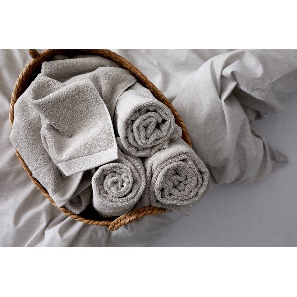 Asciugamano grigio in cotone biologico 70x140 cm Comfort - Södahl-image-3