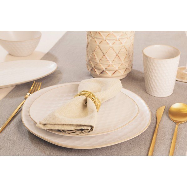 Set di piatti fondi bianchi in gres 6 pz Imprints – Villa Altachiara-image-3