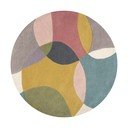 Tappeto rotondo in lana tessuto a mano ø 160 cm Glow Multi – Flair Rugs