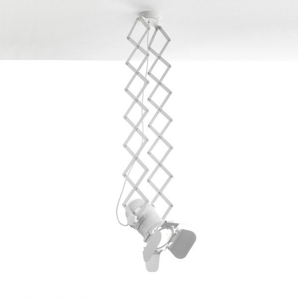 Apparecchio a sospensione con sistema a pantografo Extension Bianco - Tomasucci-image-2