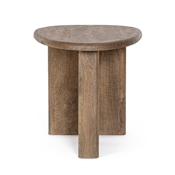 Tavolino da salotto di colore naturale in mango massiccio 45x60 cm Zacatecas – Bizzotto-image-3
