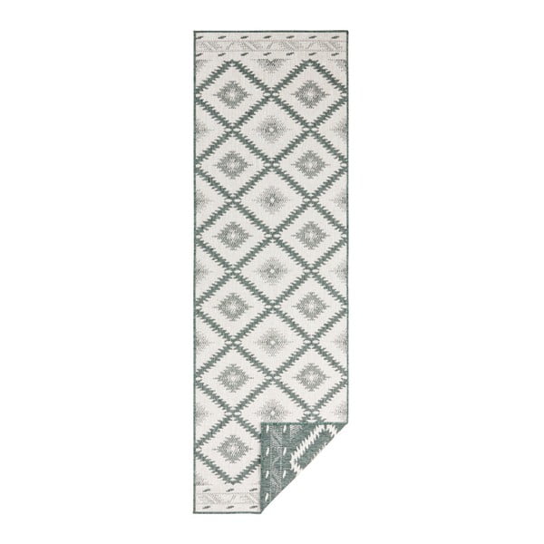 Tappeto per esterni verde e crema , 350 x 80 cm Malibu - NORTHRUGS