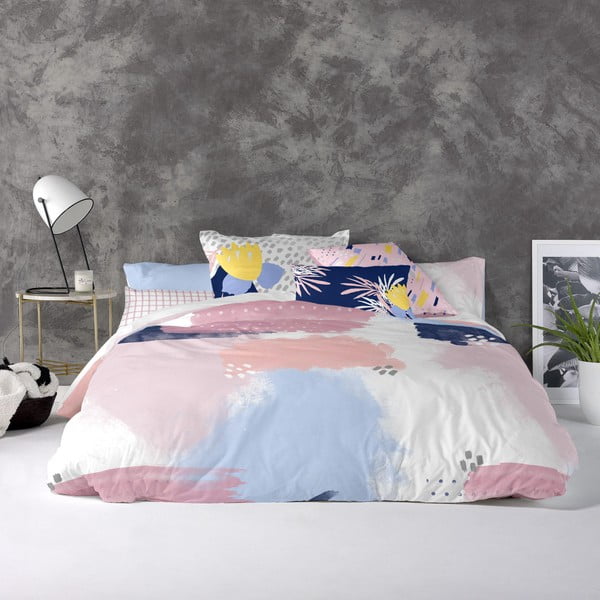 Copripiumino in cotone, 140 x 200 cm Tempera - Blanc-image-1