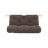 Divano marrone scuro allungabile con rivestimento in velluto a coste 135 cm Hooked – Karup Design