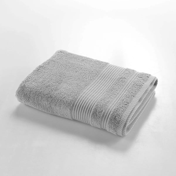 Asciugamano in spugna di cotone grigio chiaro 70x130 cm Tendresse - douceur d'intérieur