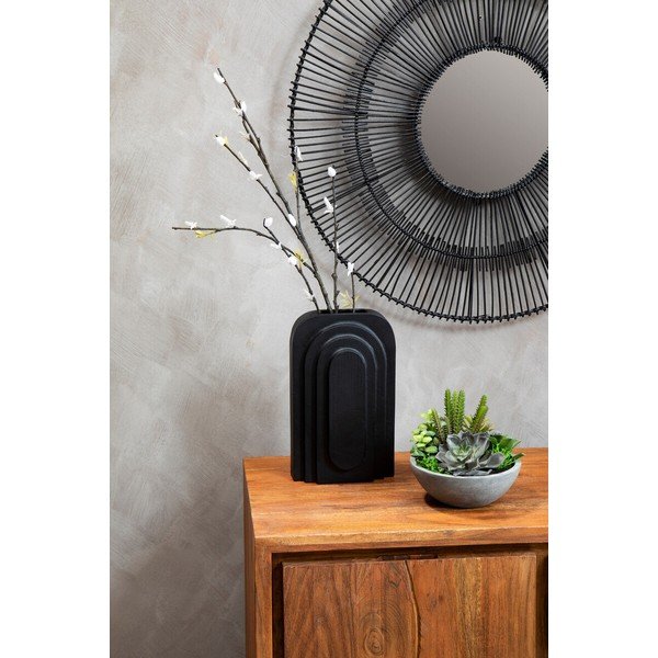 Credenza colore naturale scuro in acacia massiccia 92x82x40 cm Simla – Premier Housewares-image-2