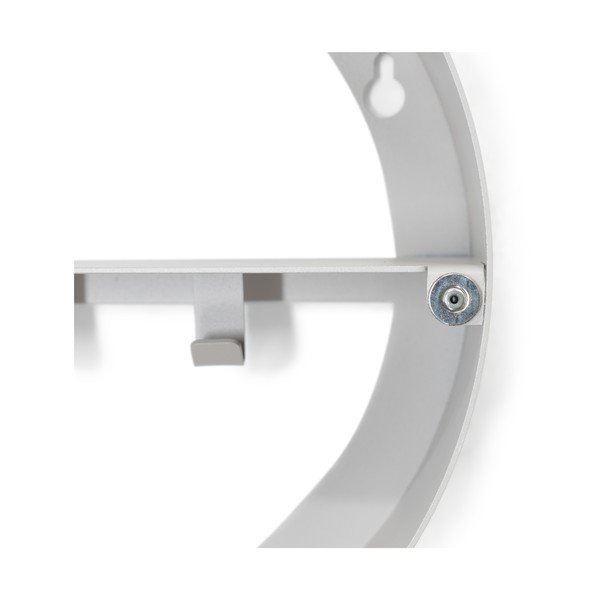 Mobile per bagno grigio tortora in metallo da appendere/con specchio 35x35 cm Sonnet – Spinder Design-image-1