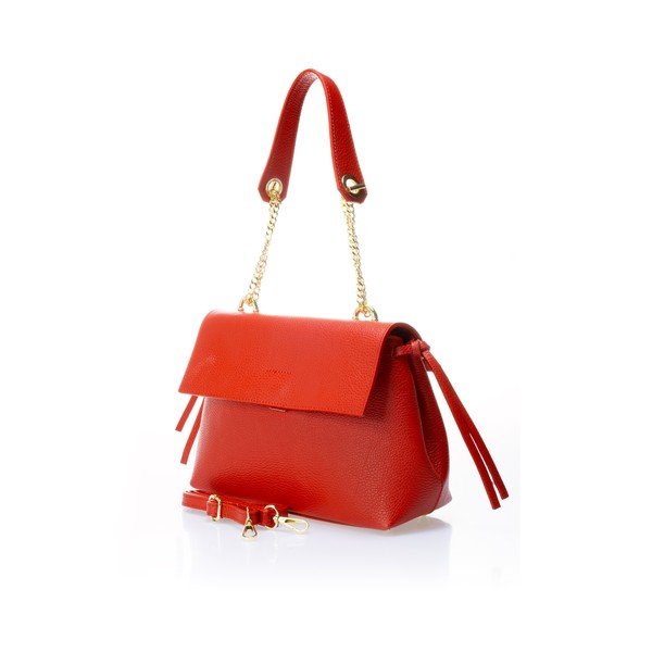Borsa in pelle rossa Anna - Federica Bassi-image-3